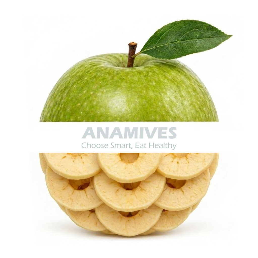 میوه خشک گرمایشی سیب سفید